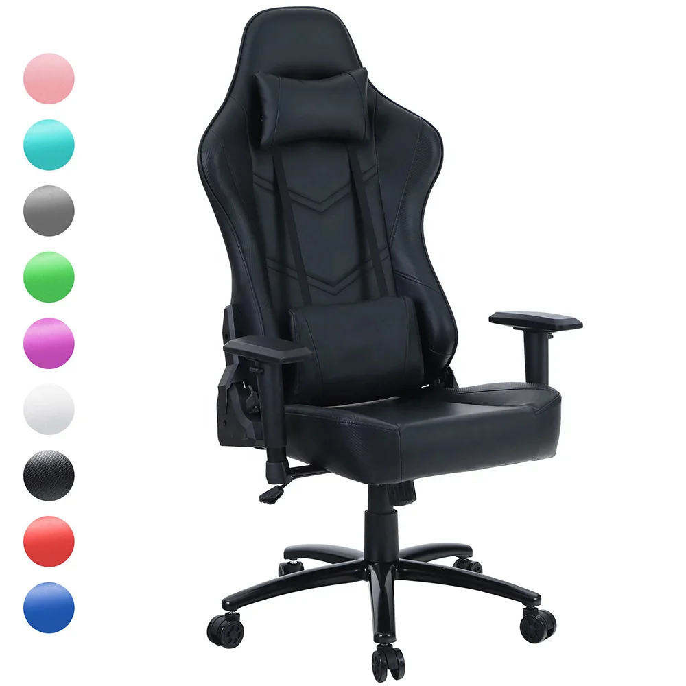 JL home pc factory 2d black logo full padded office gamer wholesale cheap Libya foldable pu leather chaise gaming chair