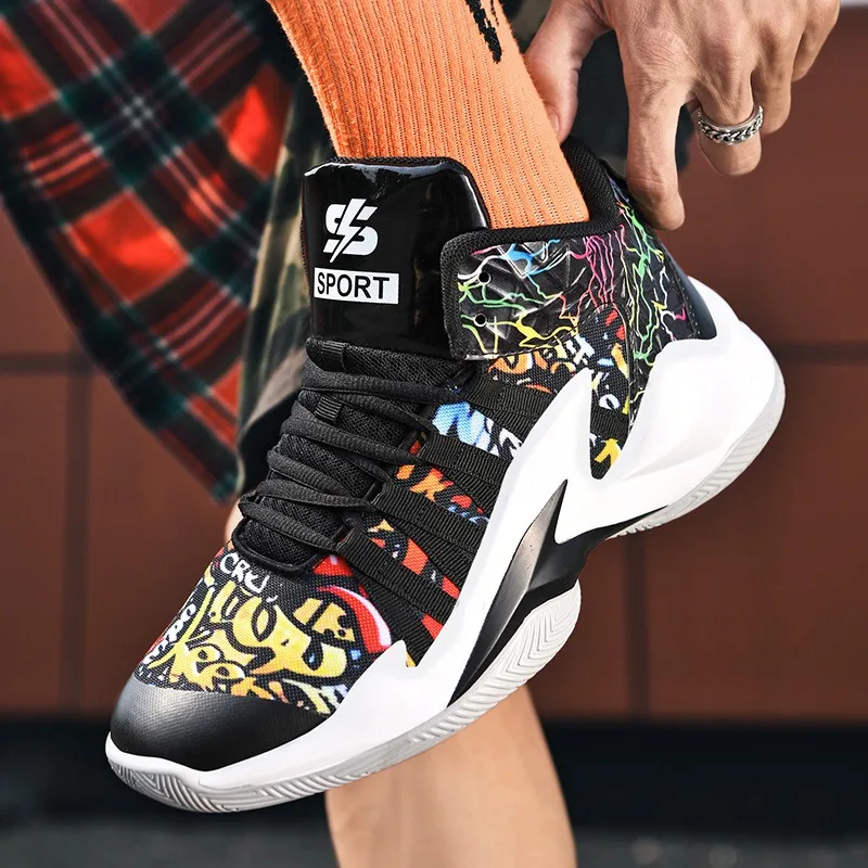 Brand Logo Customization Professional Men Outdoor Sports Sneakers Mesh Blank Ankle Protection Breathable Women Basketball Shoes