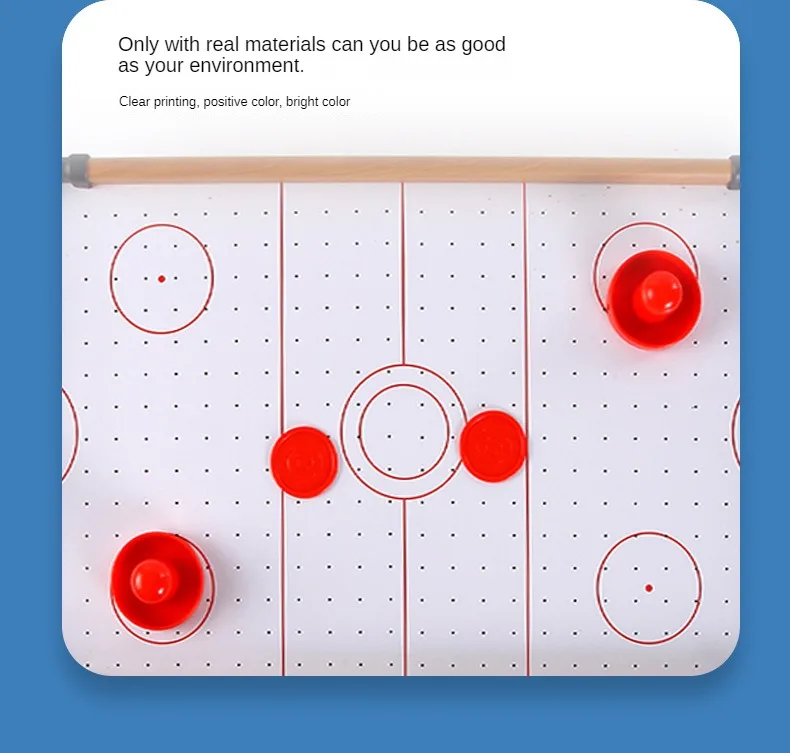 Party Game Household Wooden Table Hockey Game Desktop Air Hockey Board Game For 2 Players