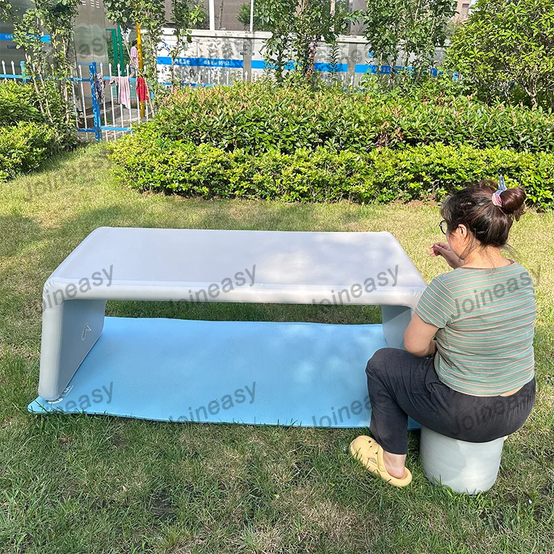 Outdoor Equipment Camping Accessories Factory Directly Portable Air Chair Air Desk Inflatable Sofa Furniture Set