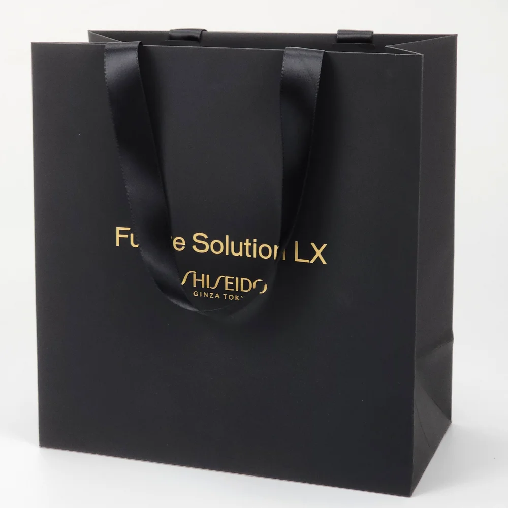 Luxury Paper Shopping Paper Packaging Paper Shopping Gift Bag With Ribbon