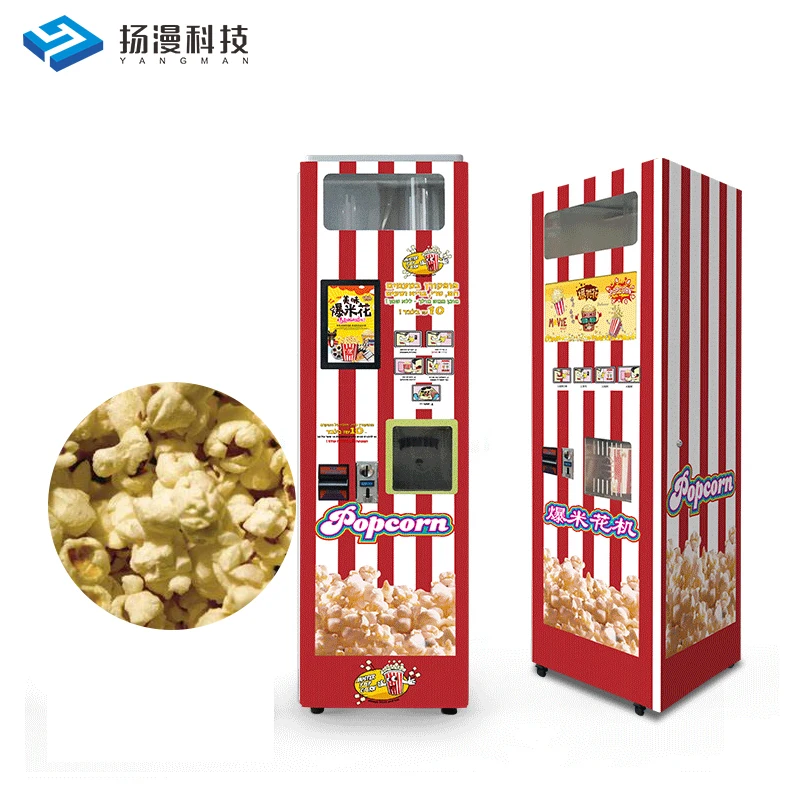 High Quality Large Capacity Popcorn Automatic Vending Machine Luxury Popcorn Vending Machine For Shopping Center
