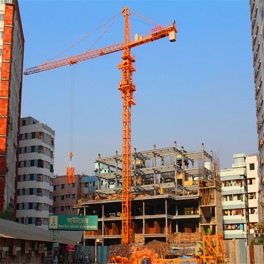 Башенный кран для строительных площадок, 4 тонны, 5 тонны, 8 тонны, 10 тонны, 12 тонны