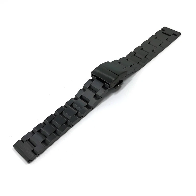 High-Quality Black pvd 18mm 20mm 22mm Metal Wristband Stainless Steel Watch Strap