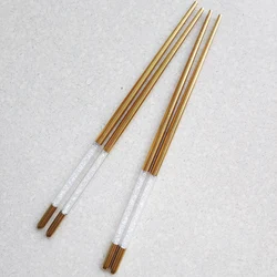 Палочки для еды из нержавеющей стали с кристаллами и бриллиантами 304 18/10