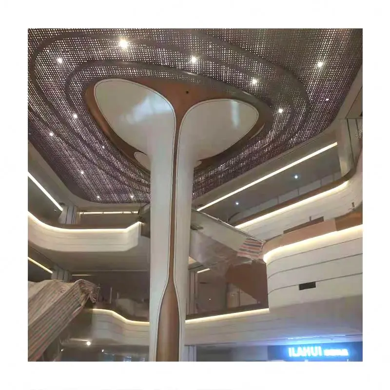 Factory Supply GRG Gypsum Ceiling Customized GRG Fireproof Ceiling Material For Shopping Mall