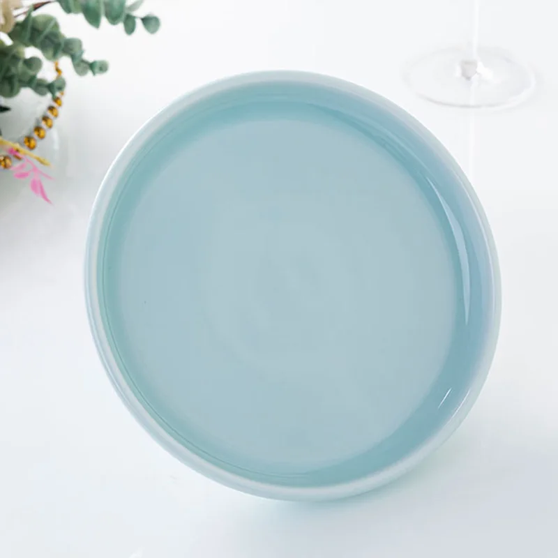  Ceramic Steak Platter Breakfast For Japanese and Korean Tableware Round Serving