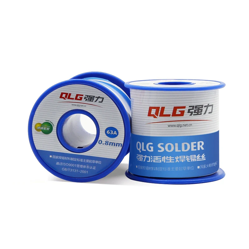 QLG 1000g Sn60Pb40 0,8 мм-2 мм Чистый свинцовый оловянный припой для SMT электронная печатная плата
