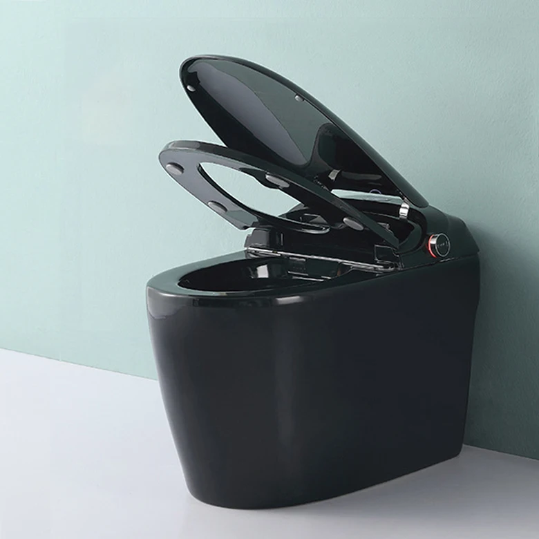 Modern Luxury Bathroom Sanitary Ware Electric Automatic Toilet Bowl Black Intelligent Smart Toilet With Bidet Smart WC