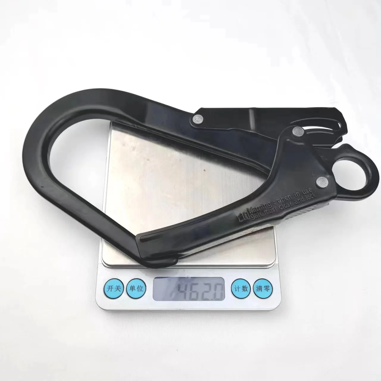 Attachments restraint Lanyard open senior rock climbing self-locking buckle mountaineering steel rebar scaffold hook CE certified steel spring snap hook