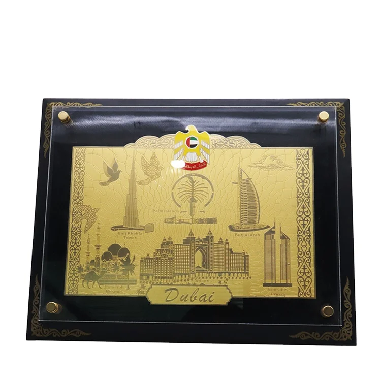 
Wholesale Custom Design Tourism Souvenir Gift Frame Plaque Commemorative Plate 