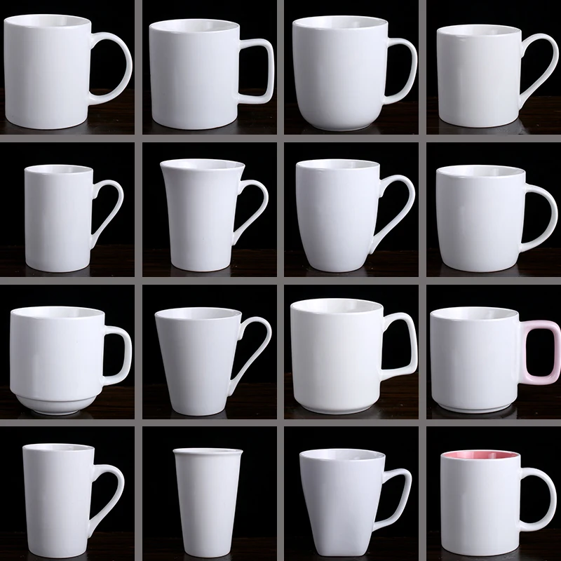 Factory supply wholesale plain ceramic mug crystal mugs ceramic roses with logo