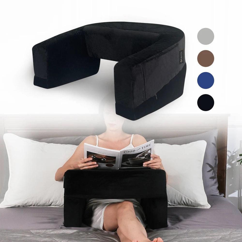 Extra Large Arm Rest Pillow Memory Foam Bed Rest Soft Gaming Pillow Soft Lap Desk Reading Pillow for Gaming