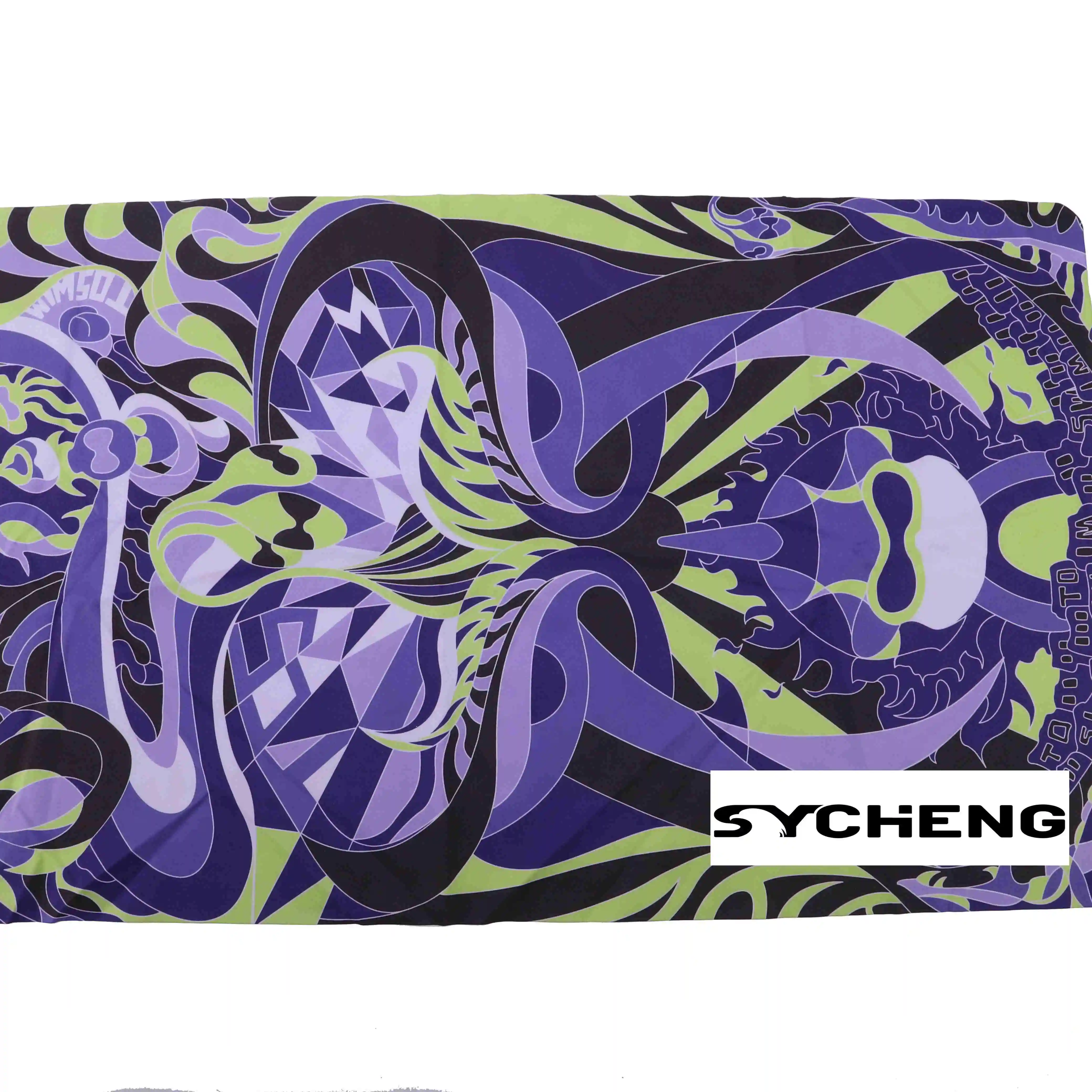 Popular custom comfortable digital sublimation quick dry microfiber Cotton absorbent beach towels beach towel