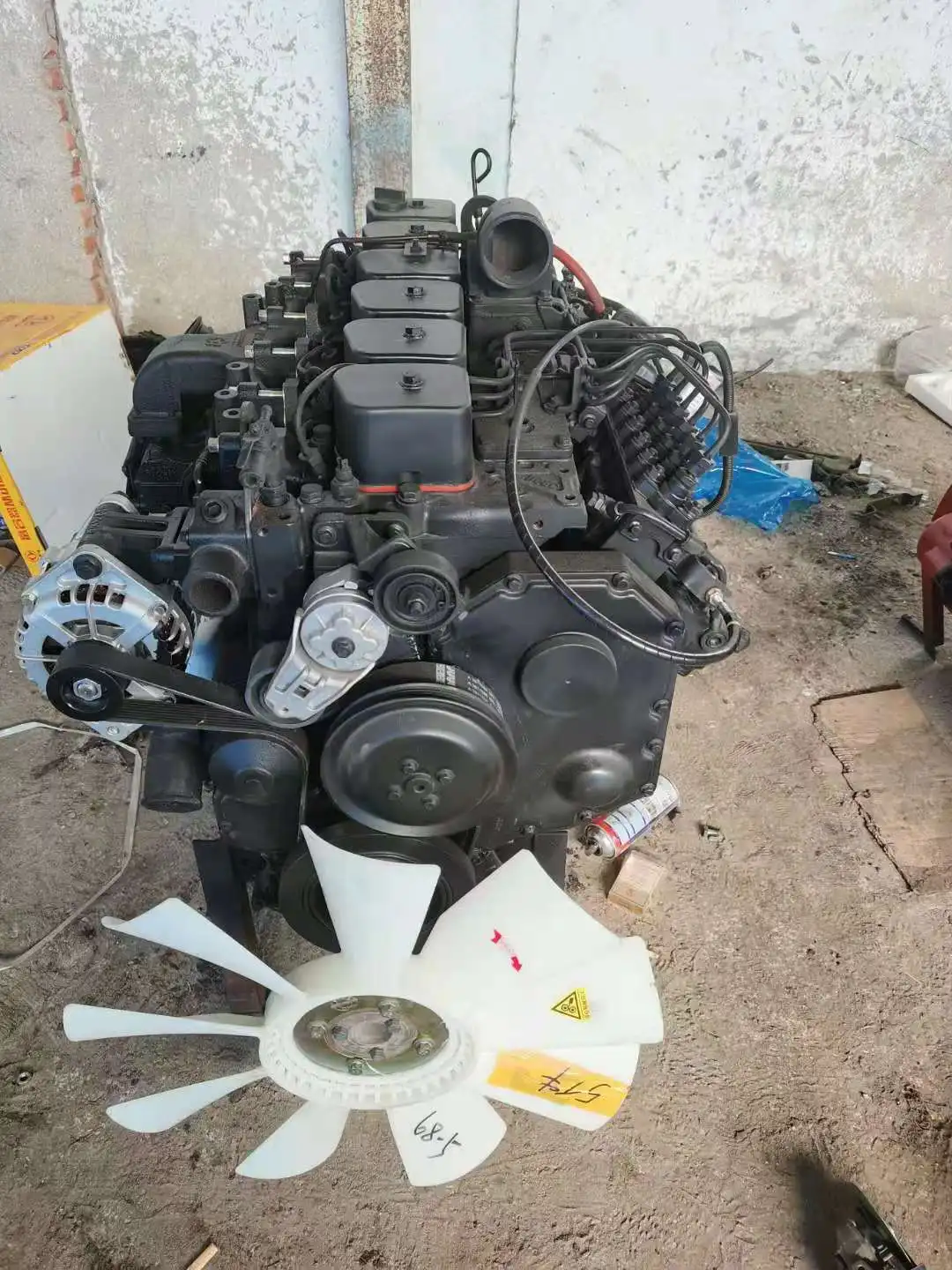 Original engine used low mileage  6BT truck diesel/On sale in large quantities