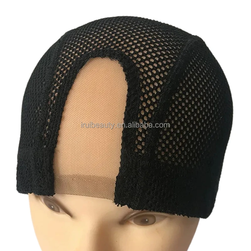 High Quality Private Label Stretchable Elastic New Wig Cap Spandex Weaving Wig Base Cap Ventilated U Part High End Wig Caps