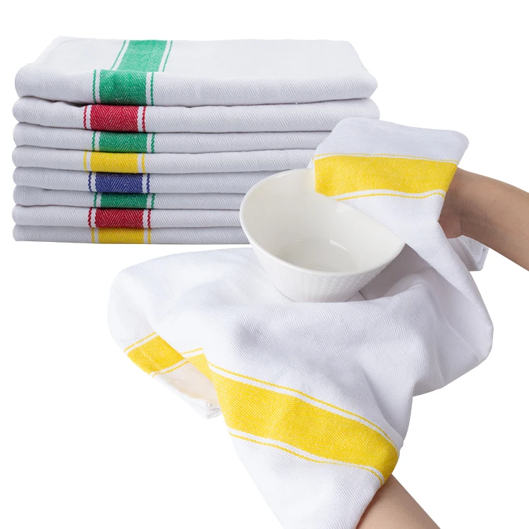 kitchen tea towels cotton wholesale kitchen new year/christmas reusable kitchen towels set