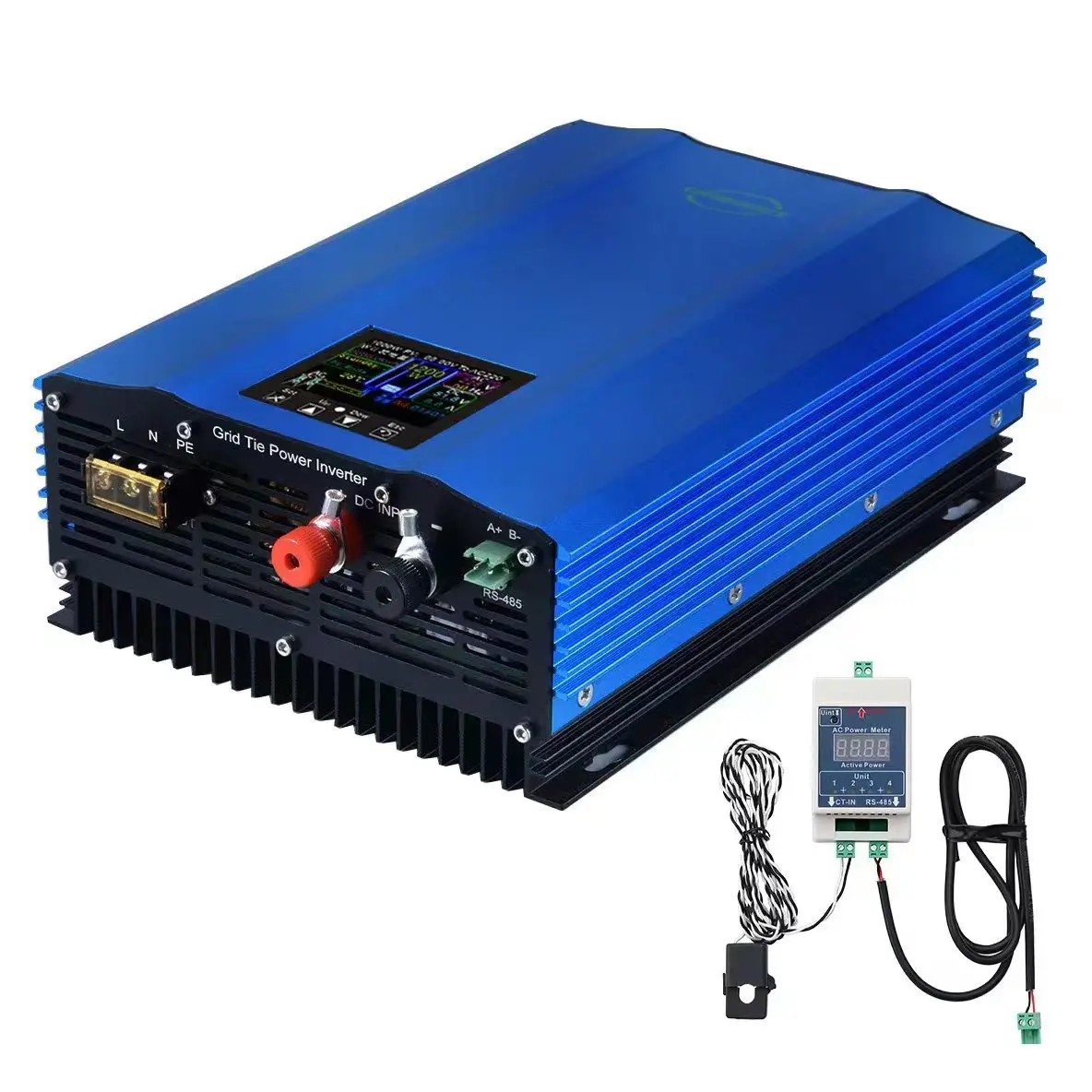 Guvenlik High Quality 1000W 1200W Grid Tie Hybrid Solar Pv Inverter With Limiter Sensor WiFi Battery Discharge On Grid Inverter