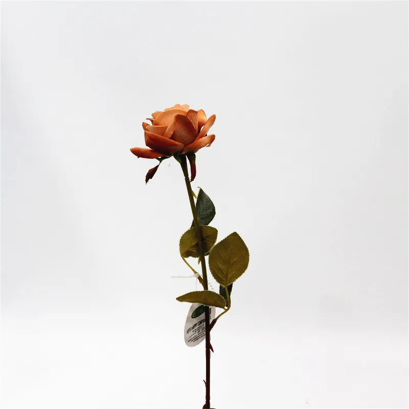 49CM Faux Multicolor Single Velvet Flower Artificial Rose Decorative Flowers For Wedding Decoration