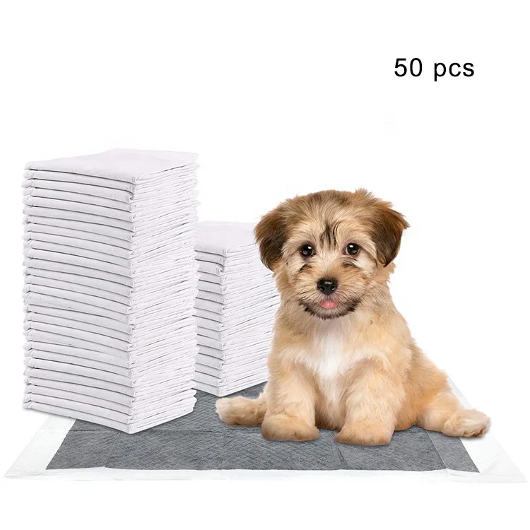 Pet Puppy Pads Black Activated Carbon Dog Pee Potty Training Pad Carbon Pee Pads