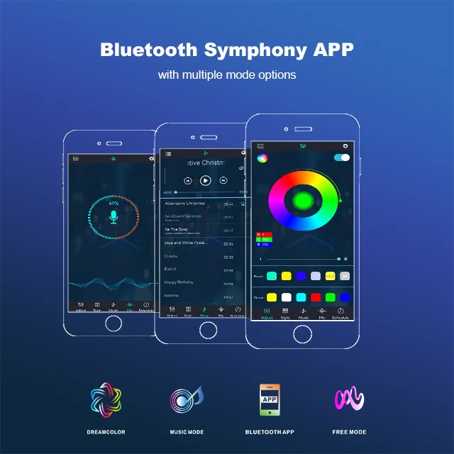 USB Flashing Firework Lights Smart Sound Sensing Led for Decoration