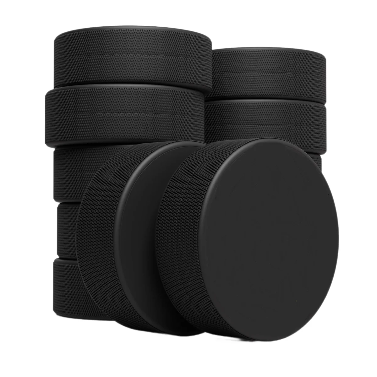 Chinese Outlet Professional Production OEM Hockey Pucks Custom Logo or Blank Low Friction Vulcanized Rubber Ice Hockey Pucks