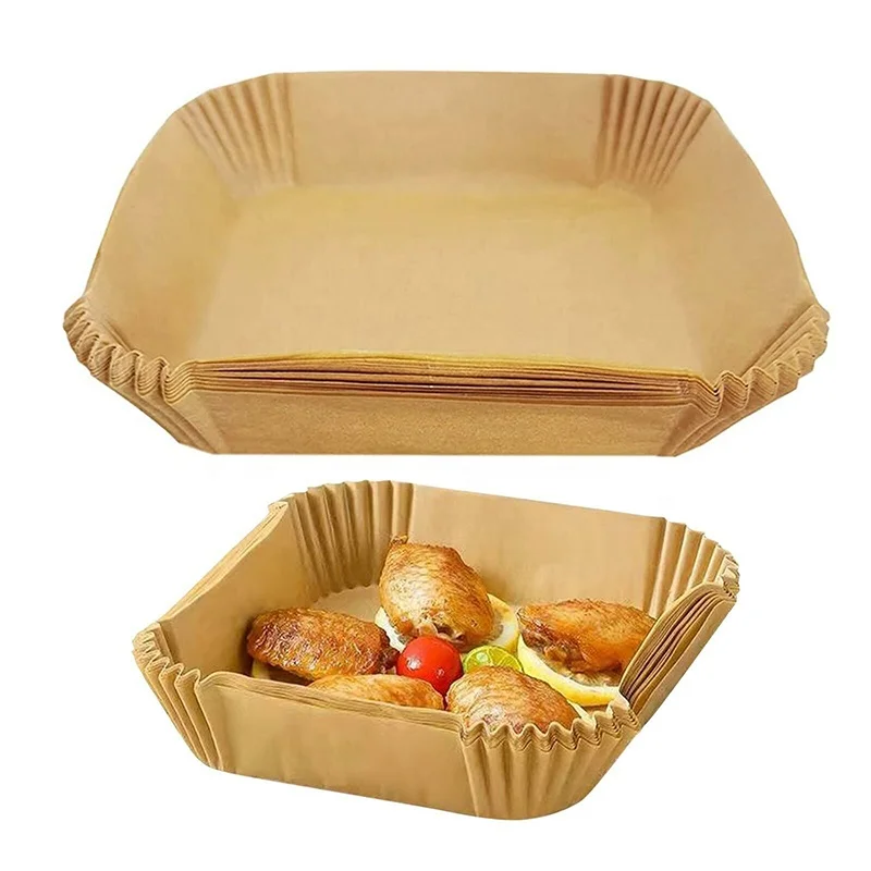 100 pcs parchment paper square baking paper for air fryer