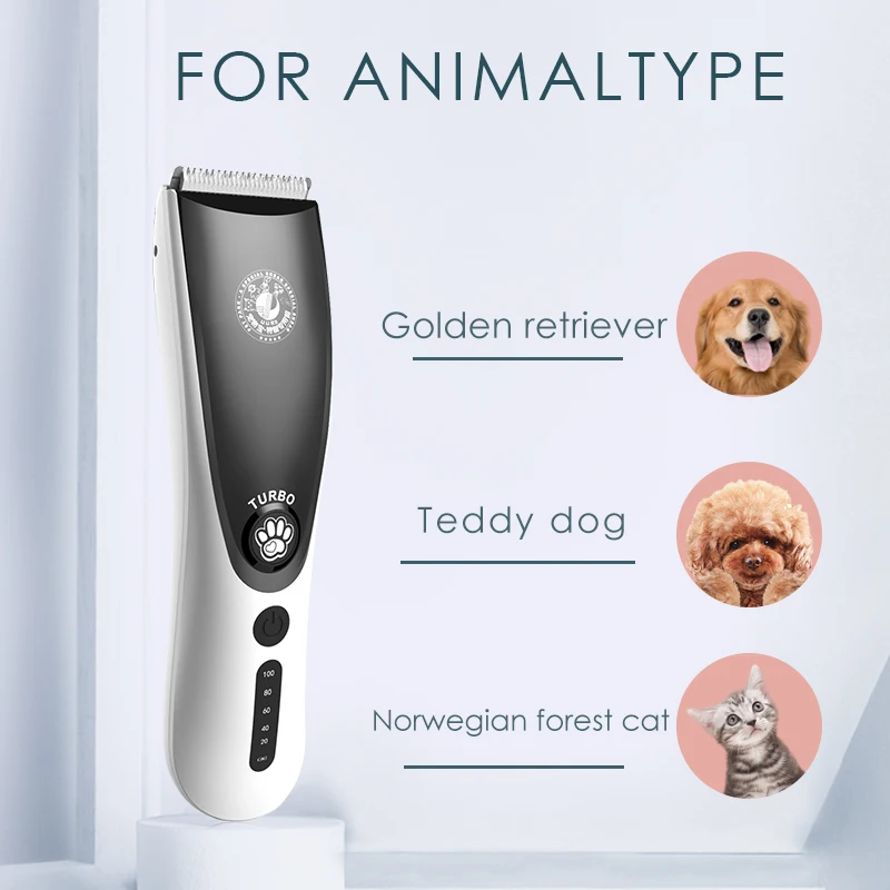 Hot Sales Pet hair Clipper Trimmer Cordless Professional Electric Low Noise Pet Cat Dog Hair shaver