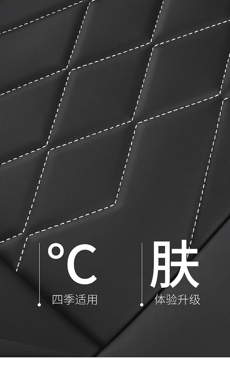 5 Pieces LB Front and Rear Car Seat Covers, Waterproof Nappa Leather Full Set Car Seat Protectors with Headrests Auto