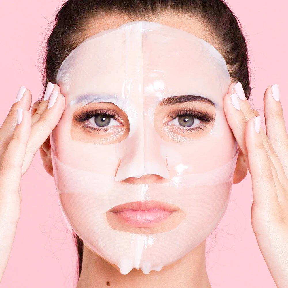 40 Minutes Absorbed Hydrolyzed Real Collagen Tension-Up Anti-Wrinkle Skin Care Facial Mask