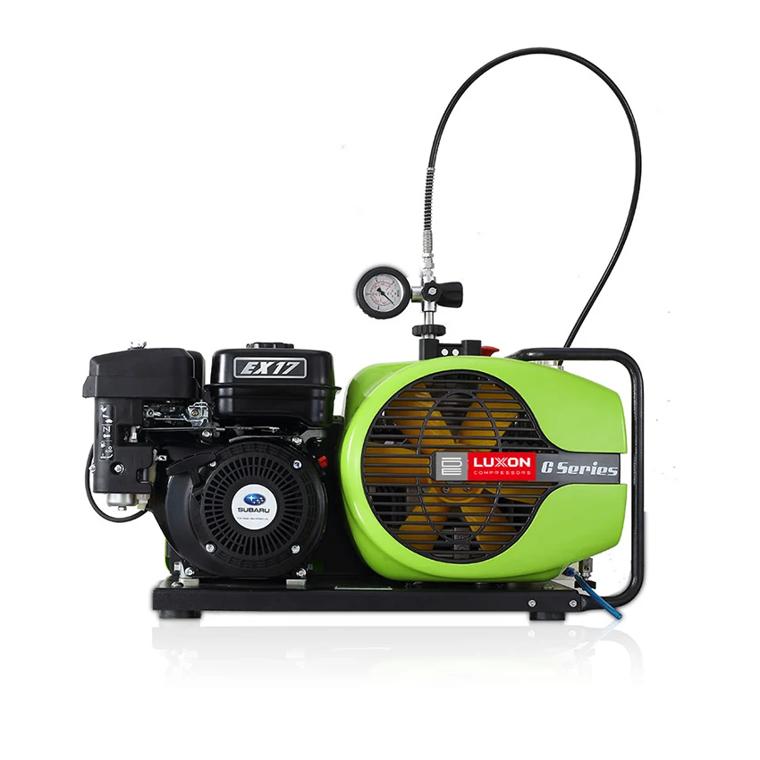 LUXON C100/EM STD portable mobile scuba diving breathing air compressor