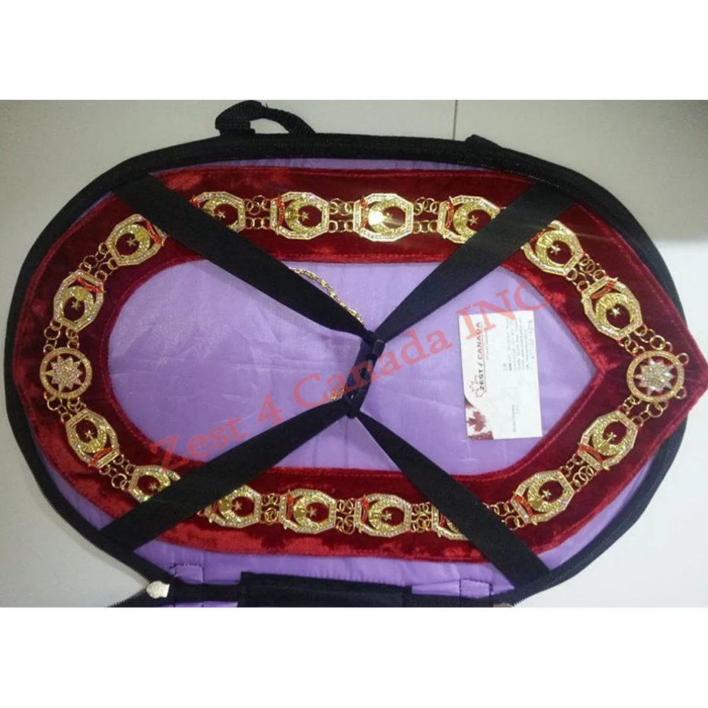 
Masonic Regalia Rhinestone Shriner Chain Collar / Regalia Masonic Shriner Rhinestone Star Chain Collar 