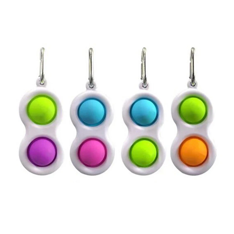 Amazon Hotsale Multicolor Fidget Simple Educational Toy Stress Relief Hand Keychain Fidget Other Toys