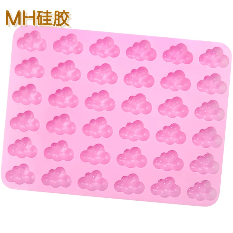New 2023 silicone baking mold 36 cavities cloud candy chocolate ice cube maker family party 3D DIY handmade caramel Gummy