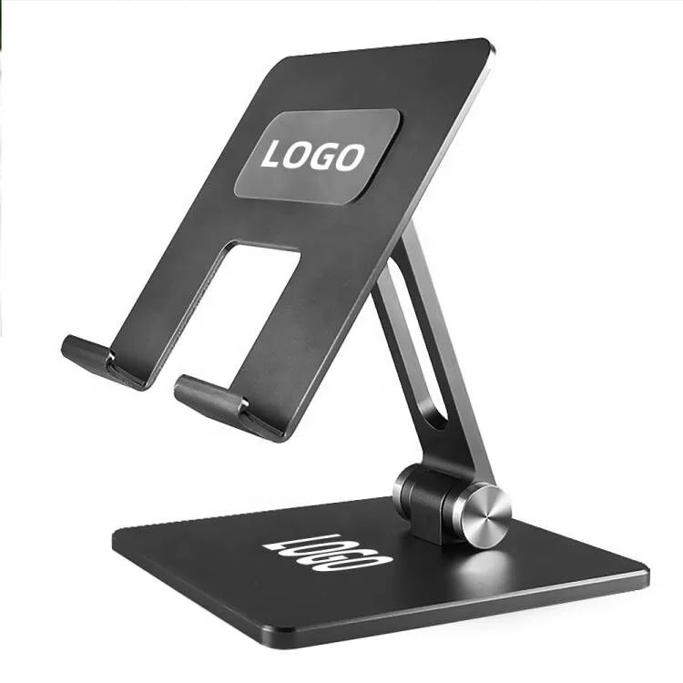 Tablet Metal Holder Flat Stand Aluminum Alloy For Mobile Phone tablet Pc Double Folding Bracket Stand