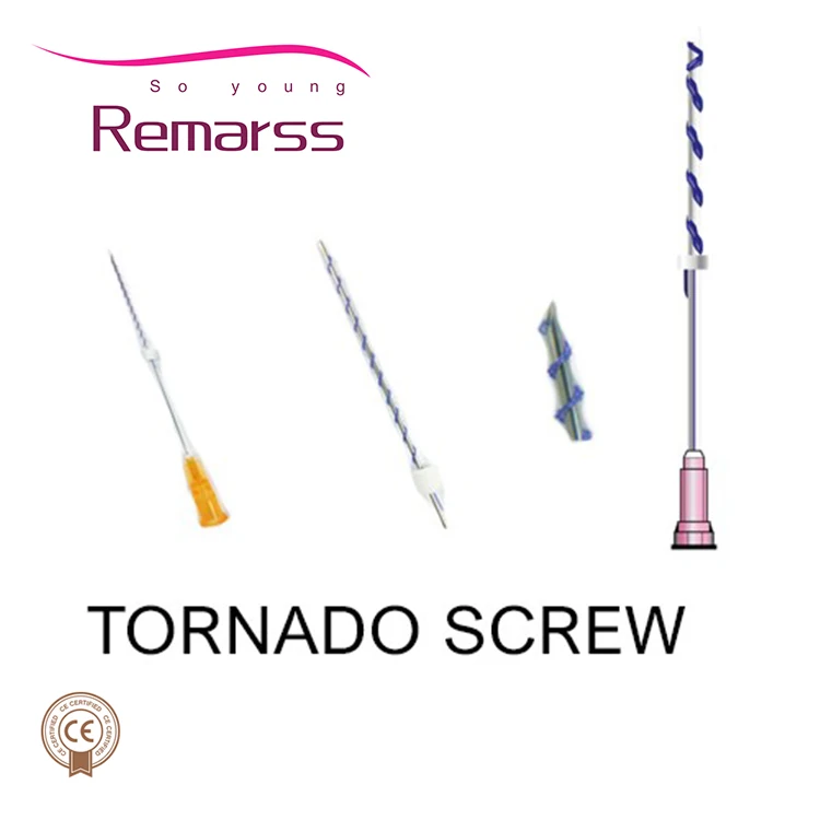 
wholesale korea pdo tornado screw thread korea pdo threads27g 50mm ce approved pdo thread needle made in korea 