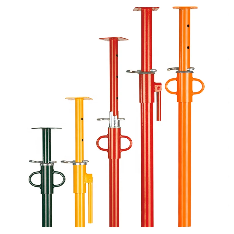 Steel Scaffolding Prop Painted Shoring Building Jacks For Construction Use Adjustable Steel Props