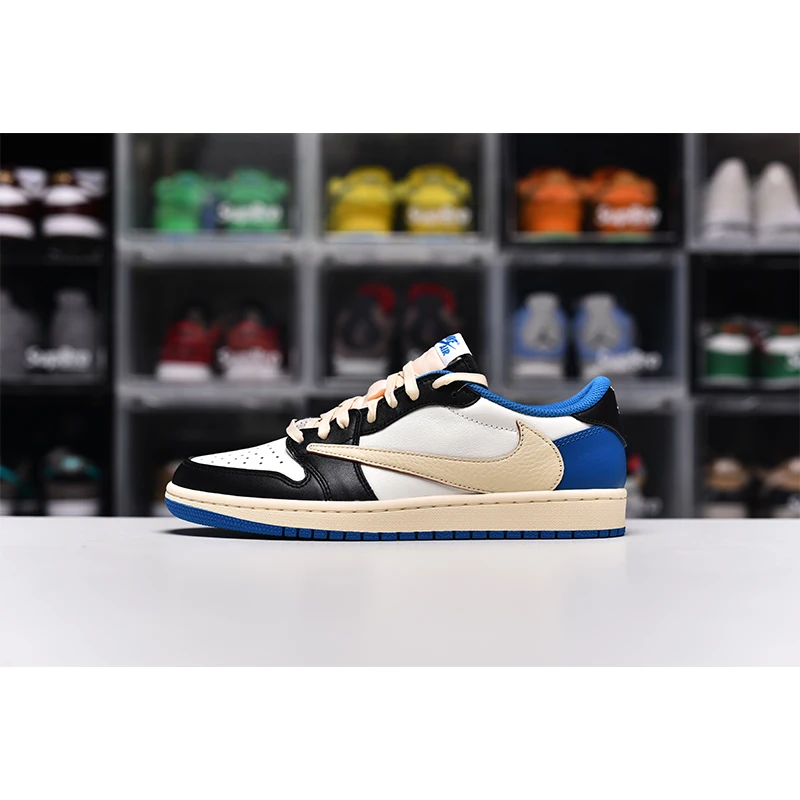 Баскетбольные кроссовки 1s для мужчин и женщин, спортивные Высокие сникерсы, обувь для баскетбола, Трэвис Эйр Джордан 1