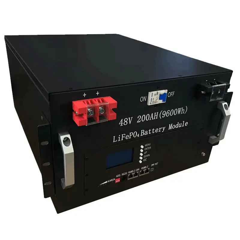 Deep cycle battery 48v 200ah 9.6kw lithium battery for Telecom /renewable energy with Grade A cells