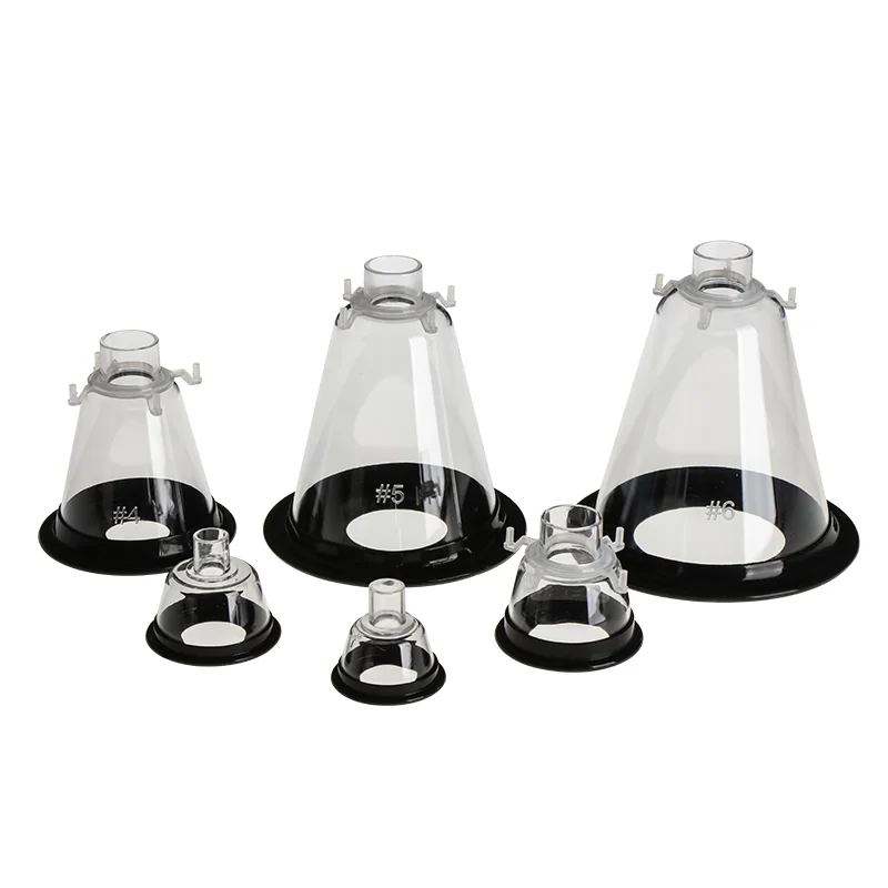 dog anesthesia mask pet oxygen mask PVC muzzle with stainless ring