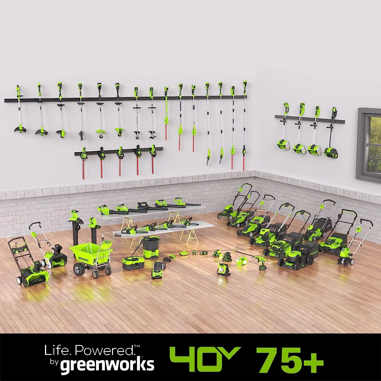 Greenworks 40V 185 MPH 340 CFM Cordless Brushless Leaf Blower Vacuum with 4.0Ah Battery and Charger