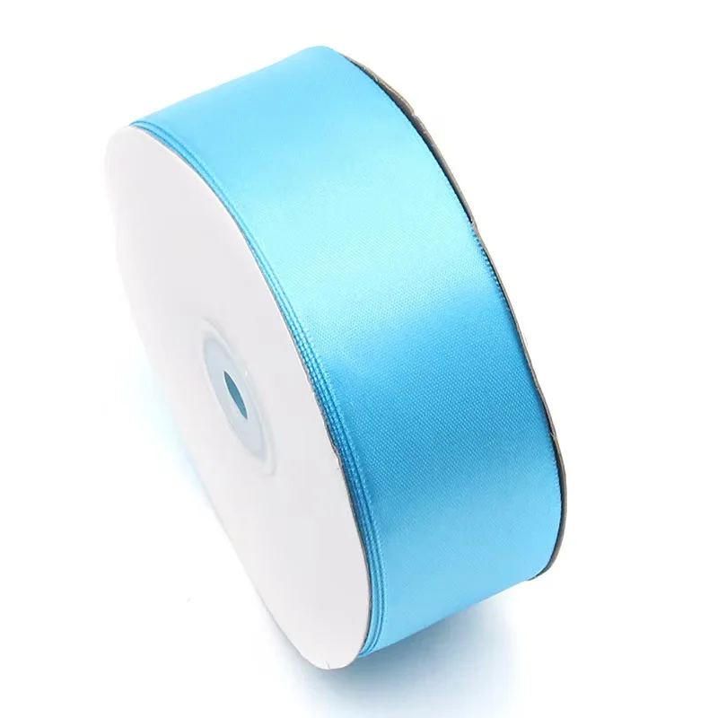 Custom Satin Ribbon Single Face Double Polyester Silk Solid Color 4cm Wide