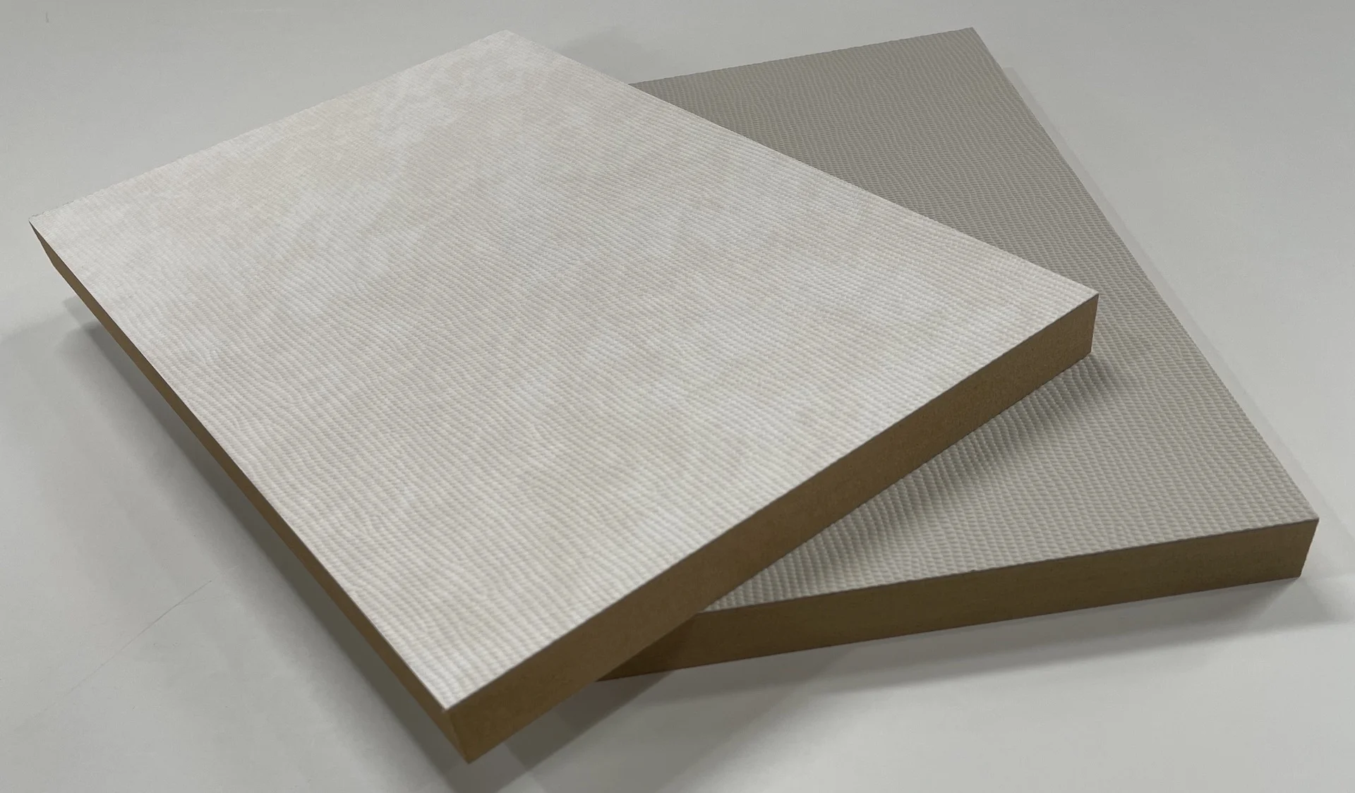 scratch resistance Deep Embossed leather color  PET laminated MDF board