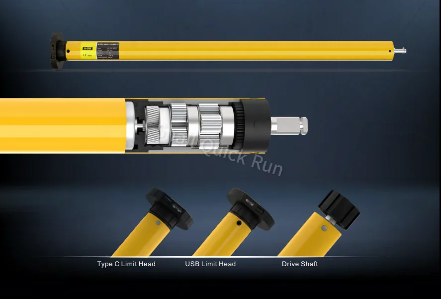 China Manufacturer 25mm Tubular Motor AC Motor For Roller Shutter Motor