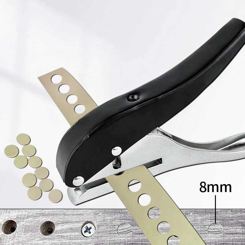 Manual Edge Band Puncher Plier 8/10/12/15mm Hole Card Punching Tool for Plastic Sheet Paper PVC ABS Open Nail Hole Masking Plier