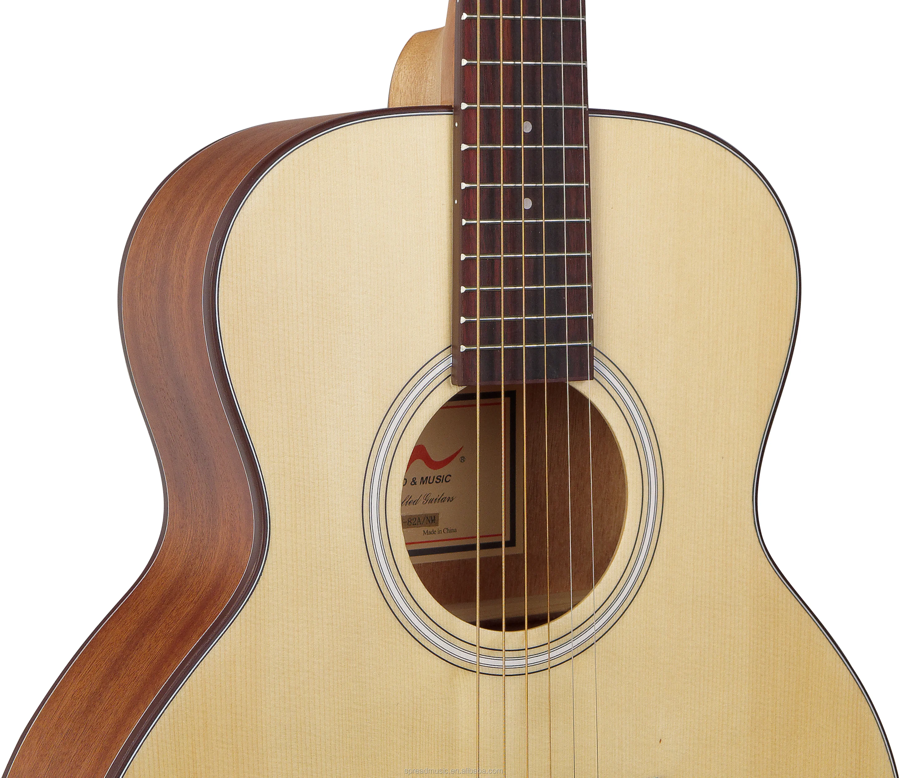 38 inch steel string acoustic guitar spruce mahogany for students guitar W-82A