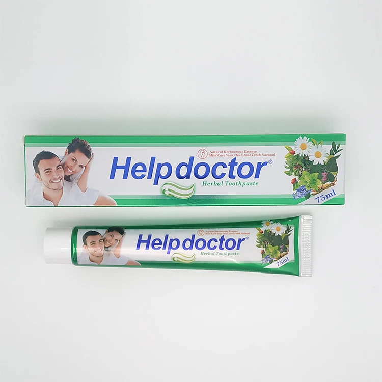 75ml natural herbaceous essence herbal extract whitening toothpaste for pain teeth