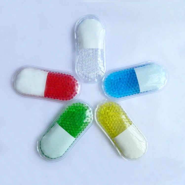 Reusable Gel Therapy Cool Patch Gel Pearl Hot Cold Compress Pad / Ice Beads Cool Gel Pack with Logo Print