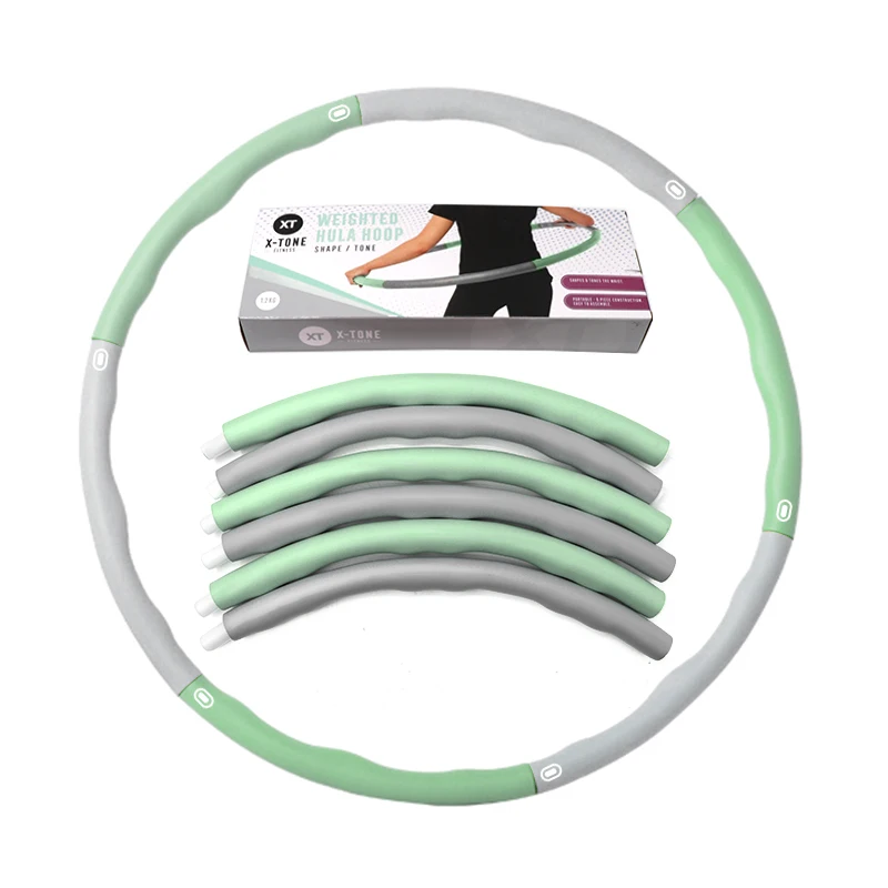 Eco foam индивидуальный логотип 6 секций съемный массажный дешевый Утяжеленный обруч из стальной трубы для взрослых