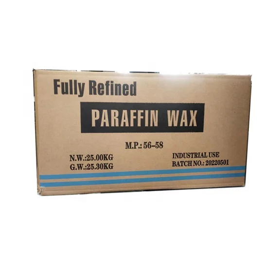 China cheapest paraffin wax kunlun brand 52 54 56 58 60 64 66 parafina paraffine